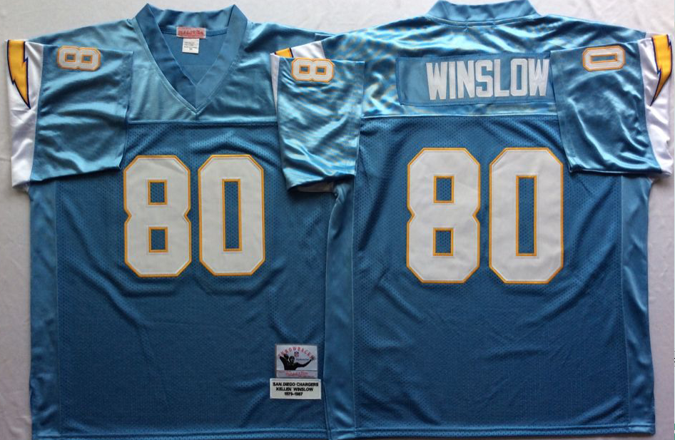 NCAA Men San Diego Chargers Blue 80->more ncaa teams->NCAA Jersey